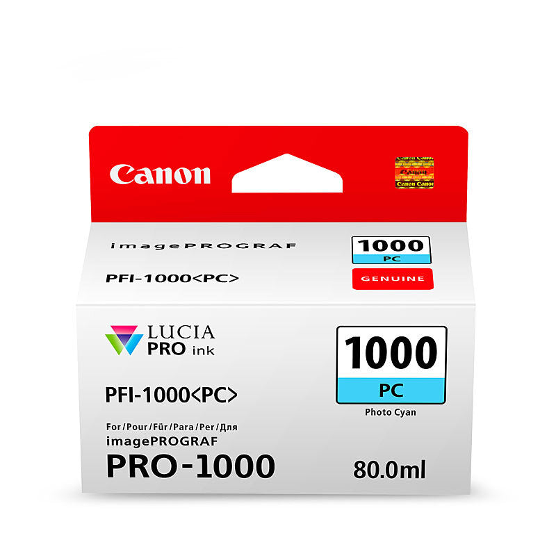 Canon PFI1000 Ph Cyan Ink Cart