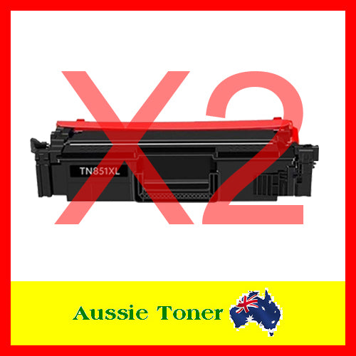 2-Pack Black Compatible Toner for Brother TN851XLBK TN-851XLBK for Brother HLL9470CDN MFCL9630CDN MFCL9670CDN