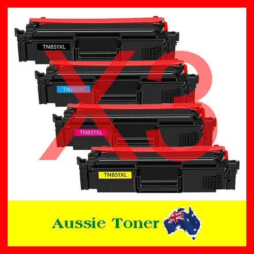 3 Sets BCMY Compatible Toner for Brother TN851XLBK TN851XLC TN851XLM TN851XLY TN-851XL for Brother HLL9470CDN MFCL9630CDN MFCL9670CDN