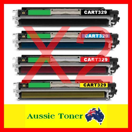 2 Sets BCMY Compatible Toner for Canon CART329BK CART329C CART329M CART329Y CART-329 for Canon LASER SHOT LBP7018C