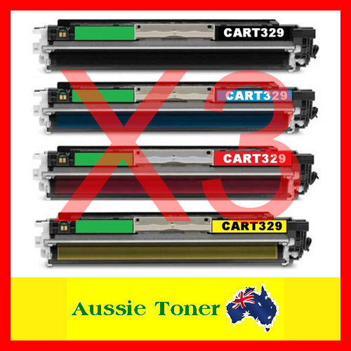 3 Sets BCMY Compatible Toner for Canon CART329BK CART329C CART329M CART329Y CART-329 for Canon LASER SHOT LBP7018C