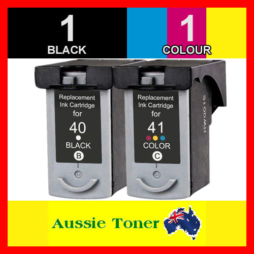 2 Pack (1BK,1C) Compatible Ink Cartridge for Canon PG-40 CL-41 PG40 CL41 for Canon IP1200 IP1300 IP1600 IP1700 IP1800 IP1900 IP2200 IP2400 IP2600 MP140 MP150 MP160 MP170 MP180 MP190 MP210 MP220 MP450 MP460 MP470 MX300 MX310 MZ550