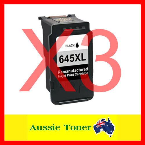 3 Pack Black Compatible Ink Cartridge for Canon PG-645XL PG645XL for Canon MG2460 MG2560 MG2960 MG2965 MG3060 MX496 TR4560 TR4660 TR4665 TS3160 TS3165 TS3166 TS3360 TS3365 TS3460 TS3465