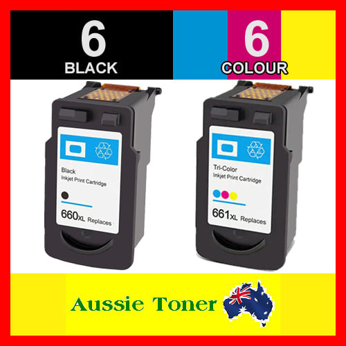 12 Pack (6BK,6C) Compatible Ink Cartridge for Canon PG-660XL CL-661XL PG660XL CL661XL for Canon TR7060 TR7060a TS5360 TS5360a TS5365