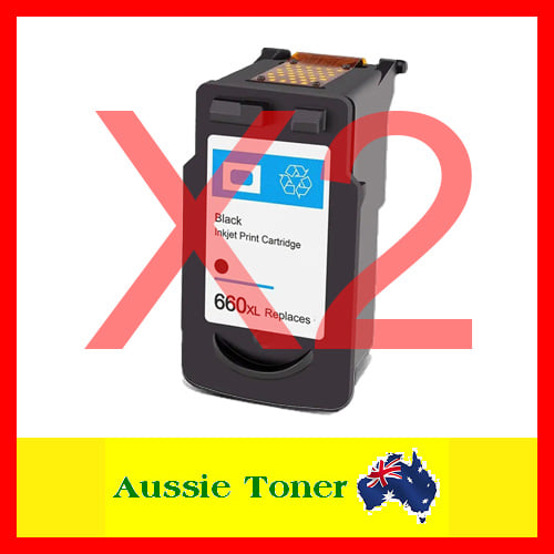 2 Pack Black Compatible Ink Cartridge for Canon PG-660XL PG660XL for Canon TR7060 TR7060a TS5360 TS5360a TS5365