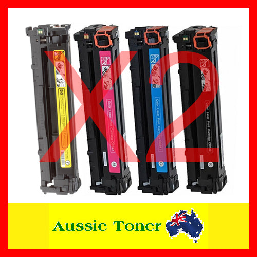 2 Sets BCMY Compatible Toner for HP CB540A CB541A CB542A CB543A 125A for HP CM1300 MFP CM1312 MFP CM1312nfi MFP CP1215 CP1515n CP1518ni