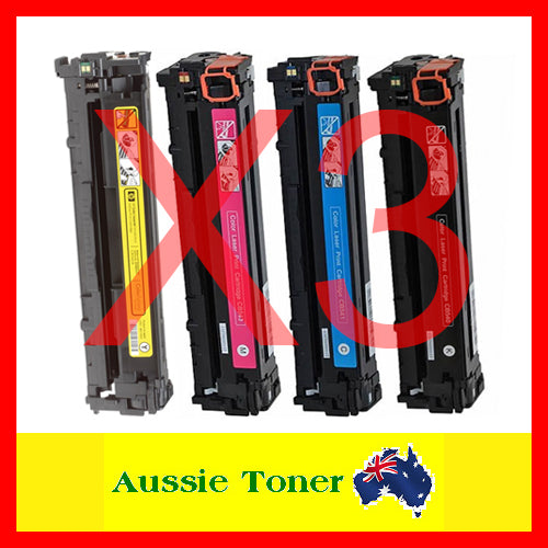 3 Sets BCMY Compatible Toner for HP CB540A CB541A CB542A CB543A 125A for HP CM1300 MFP CM1312 MFP CM1312nfi MFP CP1215 CP1515n CP1518ni