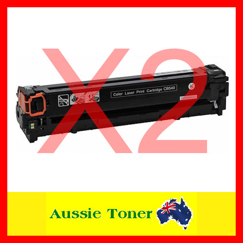 2-Pack Black Compatible Toner for HP CB540A 125A for HP CM1300 MFP CM1312 MFP CM1312nfi MFP CP1215 CP1515n CP1518ni