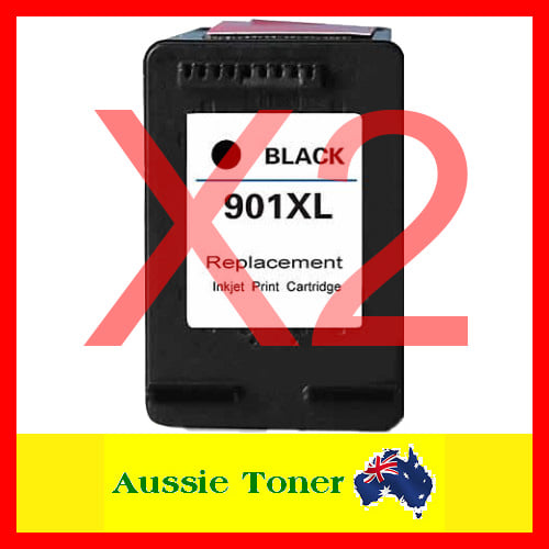 2 Pack Black Compatible Ink Cartridge for HP 901XL CC654AA for HP Officejet 4500-G510a 4500-G510b 4500-G510g 4500-G510n J4524 J4535 J4580 J4624 J4680