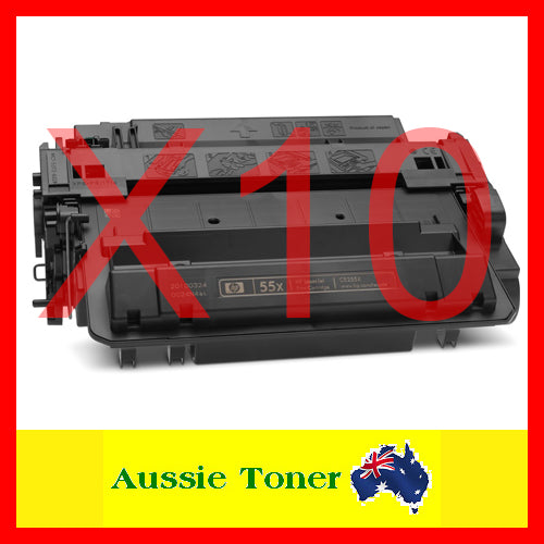 10-Pack Compatible Toner for HP CE255X 55X for HP Enterprise 500 M521dn 500 M521dw 500 M525c 500 M525dn 500 M525f P3010 P3015 P3015d P3015dn P3015x