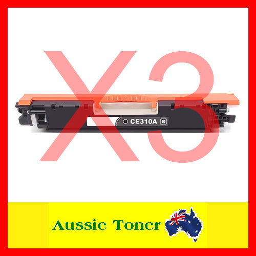 3-Pack Black Compatible Toner for HP CE310A 126A for HP CP1025 CP1025nw Pro 100 color M175a Pro 100 color M175nw Pro 200 color M275nw