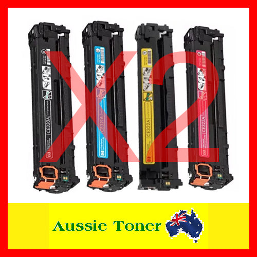 2 Sets BCMY Compatible Toner for HP CE320A CE321A CE322A CE323A 128A for HP CM1415fn CM1415fnw CP1525