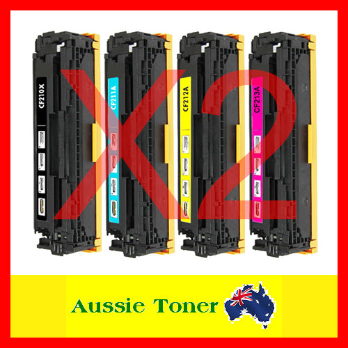 2 Sets BCMY Compatible Toner for HP CF210X CF211A CF213A CF212A 131X 131A for HP Pro 200 colour M251nw Pro 200 colour M276n Pro 200 colour M276nw