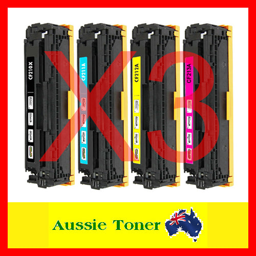 3 Sets BCMY Compatible Toner for HP CF210X CF211A CF213A CF212A 131X 131A for HP Pro 200 colour M251nw Pro 200 colour M276n Pro 200 colour M276nw