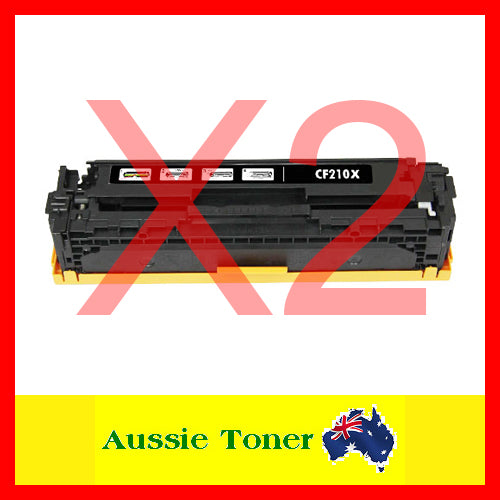 2-Pack Black Compatible Toner for HP CF210X 131X for HP Pro 200 colour M251nw Pro 200 colour M276n Pro 200 colour M276nw