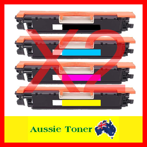 2 Sets BCMY Compatible Toner for HP CF350A CF351A CF353A CF352A 130A for HP Pro MFP M153 M176n M177fw