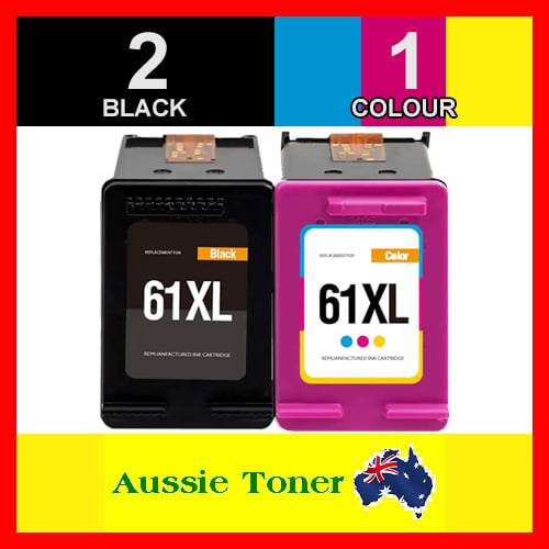 3 Pack (2BK,1C) Compatible Ink Cartridge for HP 61XL CH563WA CH564WA for HP Deskjet 1000-J110a 1000-J110c 1000-J110d 1000-J110e 1010 1050-J110d 1050-J410a 1050-J410b 1050-J410c 1500 1510 2000 2000-J210a 2000-J210b 2000-J210c 2050 2050-J510a 2510 2540 3..