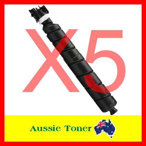 5-Pack Black Non-Genuine Toner for Kyocera TK8369K TK-8369K for Kyocera TASKalfa 2554ci