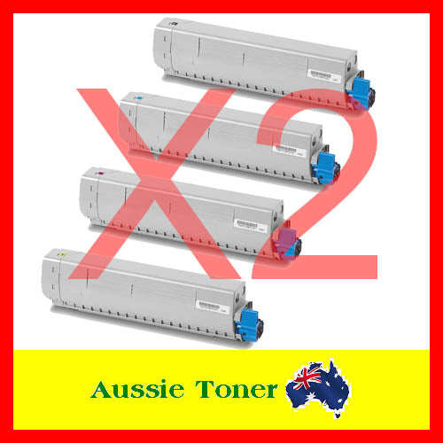 2 Sets BCMY Compatible Toner for OKI 46861312 46861311 46861310 46861309 for OKI C834 C834ndw C834nw