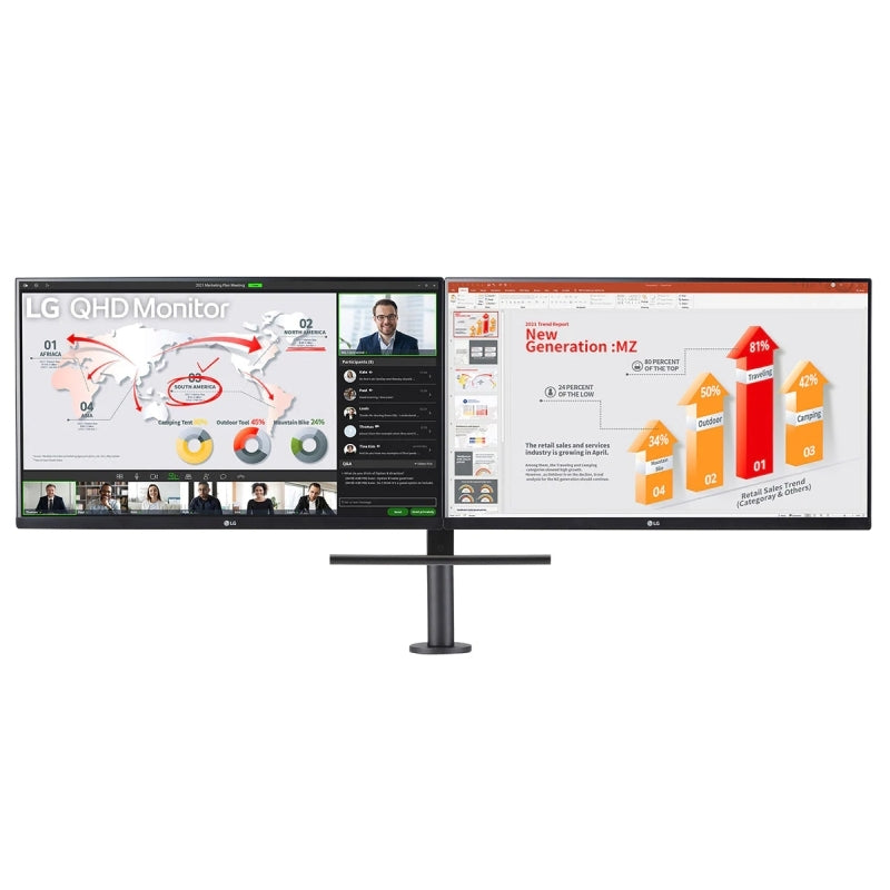 LG 27QP88D QHD Dual Monitor: Elevate Your Workspace with Stunning Visuals and Versatile Connectivity