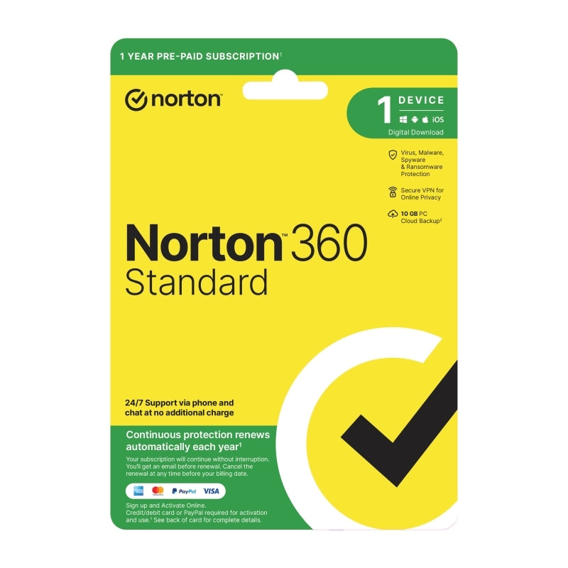 Norton 360 Standard 1U 1D 1 Yr