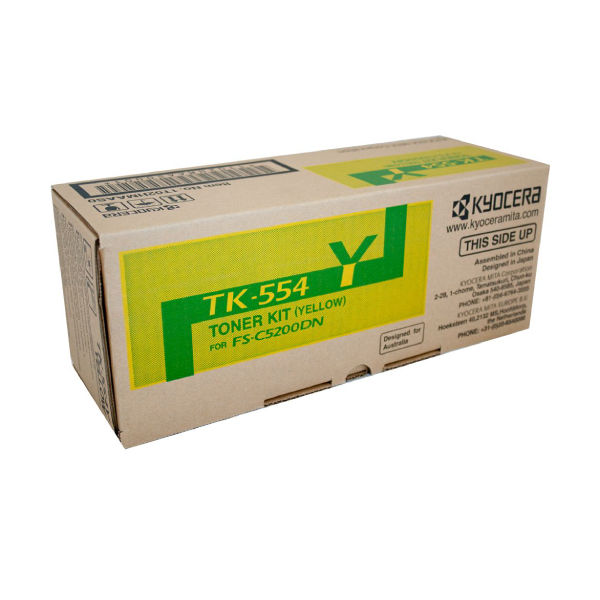 YELLOW TONER KIT FOR FS-C5200DN 6K PAGES - TK-554Y