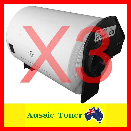 3-Pack DK-11247 DK11247 103mm x 164mm White Compatible Paper Label 180 Labels per Roll for Brother QL1050 QL1050N QL1060N QL1100 QL1110NWB Label Printer