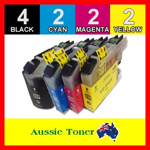 10 Pack LC-237XL LC-235XL LC237XL LC235XL Compatible Ink (4BK,2C,2M,2Y) for Brother DCPJ4120DW MFCJ4620DW