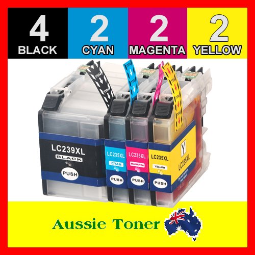 10 Pack LC-239XL LC-235XL LC239XL LC235XL Compatible Ink (4BK,2C,2M,2Y) for Brother MFCJ5320DW MFCJ5720DW