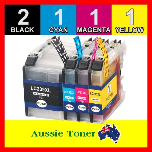 5 Pack LC-239XL LC-235XL LC239XL LC235XL Compatible Ink (2BK,1C,1M,1Y) for Brother MFCJ5320DW MFCJ5720DW