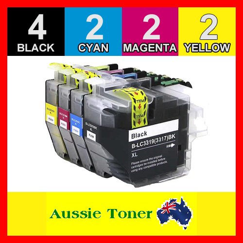 10 Pack LC-3319XL LC3319XL Compatible Ink (4BK,2C,2M,2Y) for Brother MFCJ5330DW MFCJ5730DW MFCJ6530DW MFCJ6730DW MFCJ6930DW