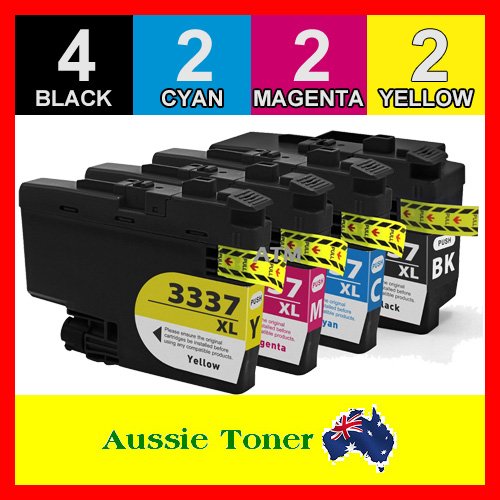 10 Pack LC-3337 LC3337 Compatible Ink (4BK,2C,2M,2Y) for Brother MFCJ5845DW MFCJ5945DW MFCJ6545DW MFCJ6945DW