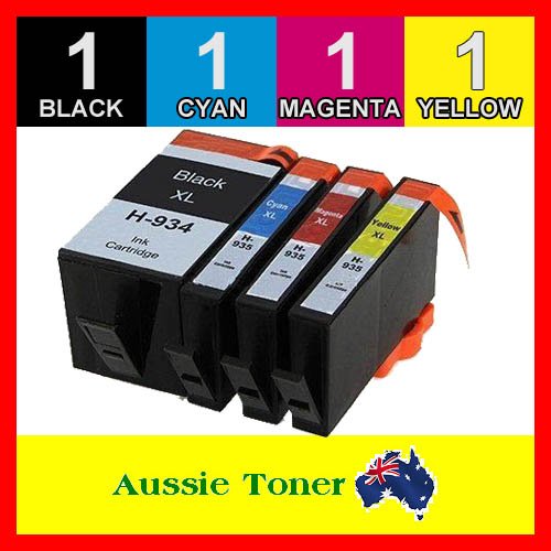 4 Pack 934XL 935XL Compatible Ink (1BK,1C,1M,1Y) for HP Officejet 6820 Officejet Pro 6230 Officejet Pro 6830