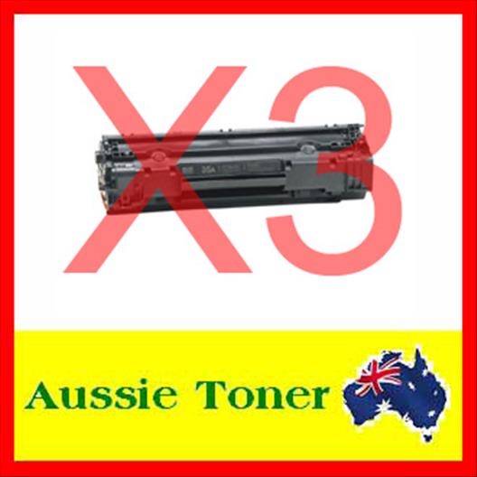 3 Pack CB435A 35A Compatible Toner Cartridge (1,500 Pages) for HP Laserjet P1005 P1006