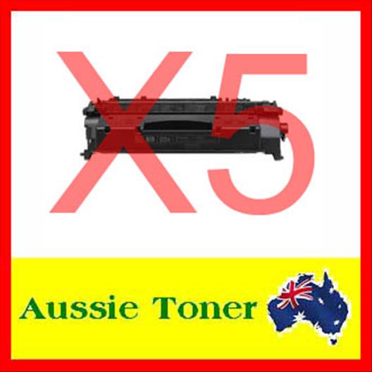 5 Pack CE505X 05X Compatible Toner Cartridge (6,500 Pages) for HP Laserjet P2055 P2055d P2055dn P2055x