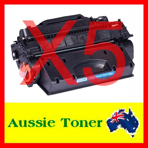 5 Pack CF226A 26A Compatible Toner Cartridge (3,100 Pages) for HP Laserjet Pro MFP M402 MFP M402dn MFP M402dw MFP M402n MFP M426 MFP M426fdn MFP M426fdw