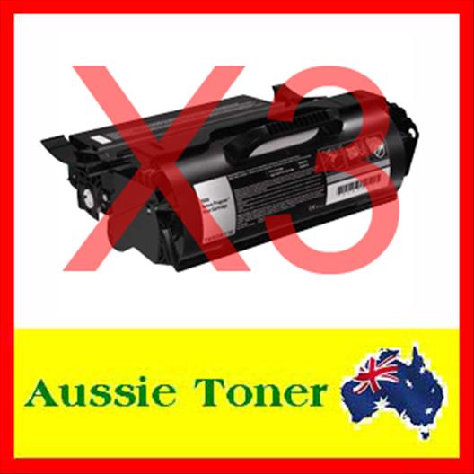 3 Pack T650H11P Compatible Toner Cartridge (25,000 Pages) for Lexmark T650DN T650DTN T650N T652DN T652DTN T654DN T654DTN T656DNE