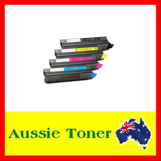 a Set BCMY 43865712 43872309 43872310 43872311 Compatible Toner Cartridge (8000/2000(BK/CMY) Pages) for OKI C5650 C5750