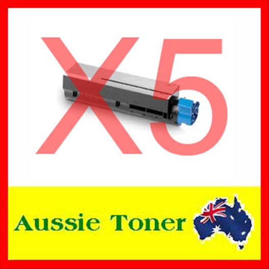 5 Pack 44574703 Compatible Toner Cartridge (4,000 Pages) for OKI B411 B431 MB471 MB471dn MB491 MB491dn