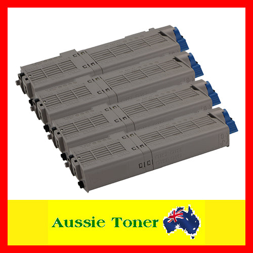 a Set BCMY 46490612 46490611 46490610 46490609 Compatible Toner Cartridge (7,000/6,000(BK/CMY) Pages) for OKI C532 C532dn MC563 MC563dn MC573 MC573dn