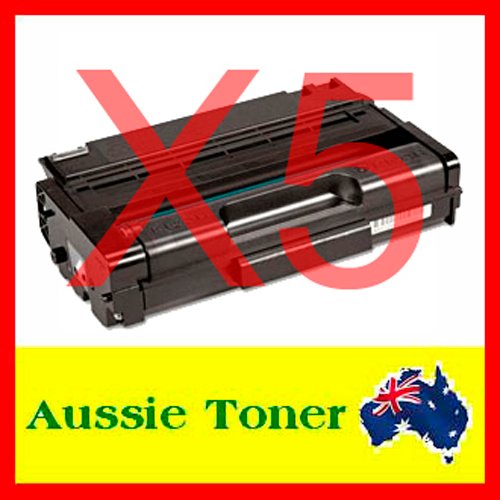 5 Pack 407067 TYPE-SP3500XS Compatible Toner Cartridge (6,400 Pages) for Ricoh Aficio SP 3410DN SP 3410SF SP 3510DN SP 3510SF